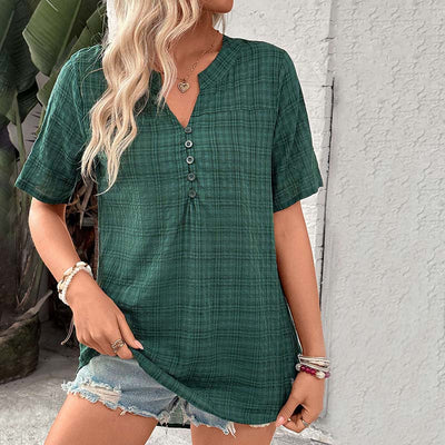 Blouse À Carreaux Vintage