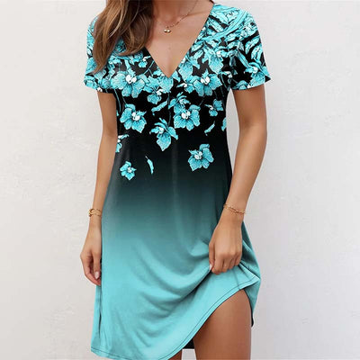 Robe Vintage À Imprimé Floral